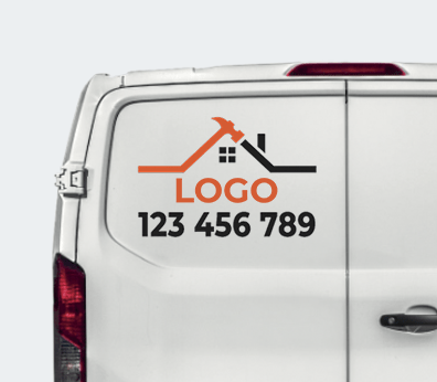 Custom Shaped Car Stickers Customised with your design