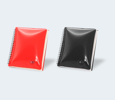 Caderno com capa insuflável - Personalizado a Preços Imbatíveis