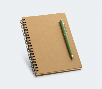 Cuaderno de papel artesanal