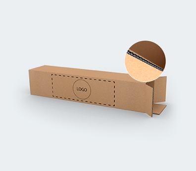 Double Wall Cardboard Boxes for Long Products with Top Opening Customised with your design