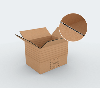 Single Wall Adjustable Cardboard Boxes with Crash Lock Base Customised with your design