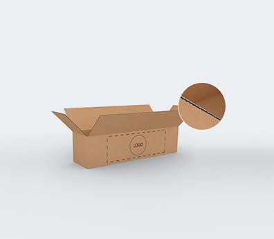 Single Wall Cardboard Boxes for Long Products with Side Opening Customised with your design