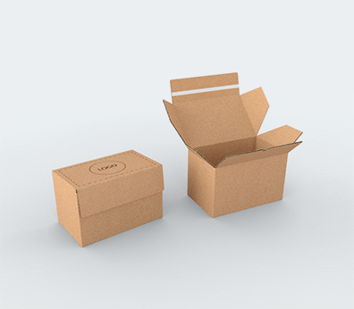 Single Wall Cardboard Postal Boxes with Adhesive Lock Customised with your design