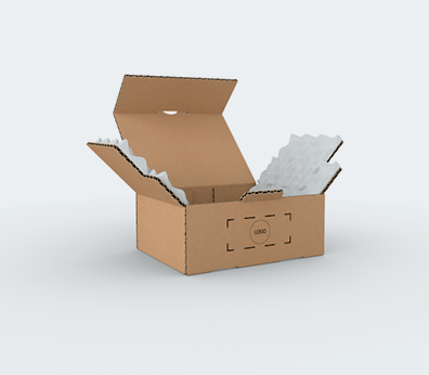 Single Wall Cardboard Postal Boxes with Foam Protection Customised with your design