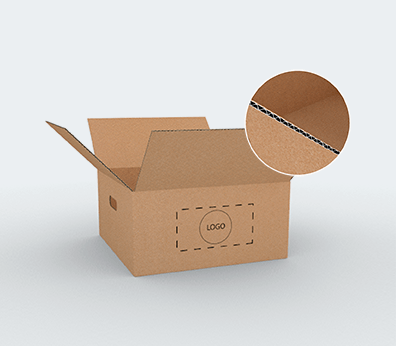 Single Wall Cardboard Boxes with Side Handles Customised with your design