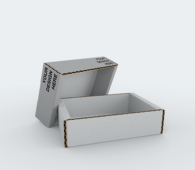 Cajas de cartón telescópicas de pared simple y altura ajustable