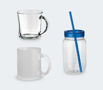 Glass mug Customised with your design