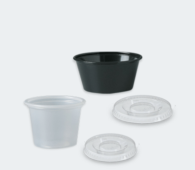 Tazas de salsa de plástico Personalizadas