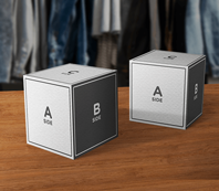 Cardboard display cubes