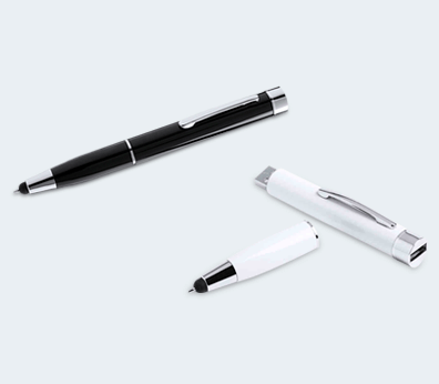 Kuličkové pero, stylus a powerbanka v jednom