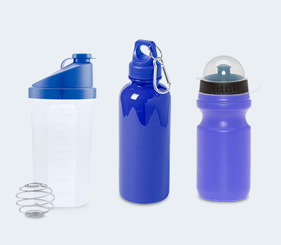 Garrafa Desporto de plástico - Personalizada a Preços Imbatíveis