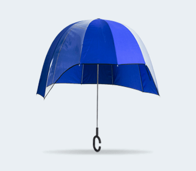 Transparante paraplu