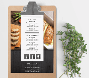 Use Cartas de Restaurantes personalizados y destáquese en la hora de la comida