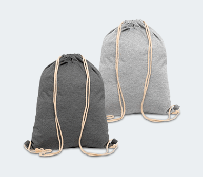 Wool Drawstring Backpack Customised with your design